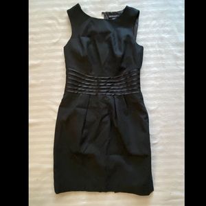 Banana Republic wool blend black mini dress petite 2